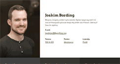 Desktop Screenshot of joakim.bording.no