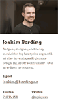 Mobile Screenshot of joakim.bording.no